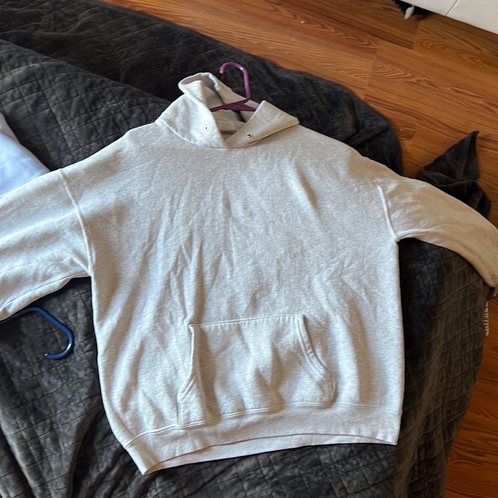 plain grey hoodie